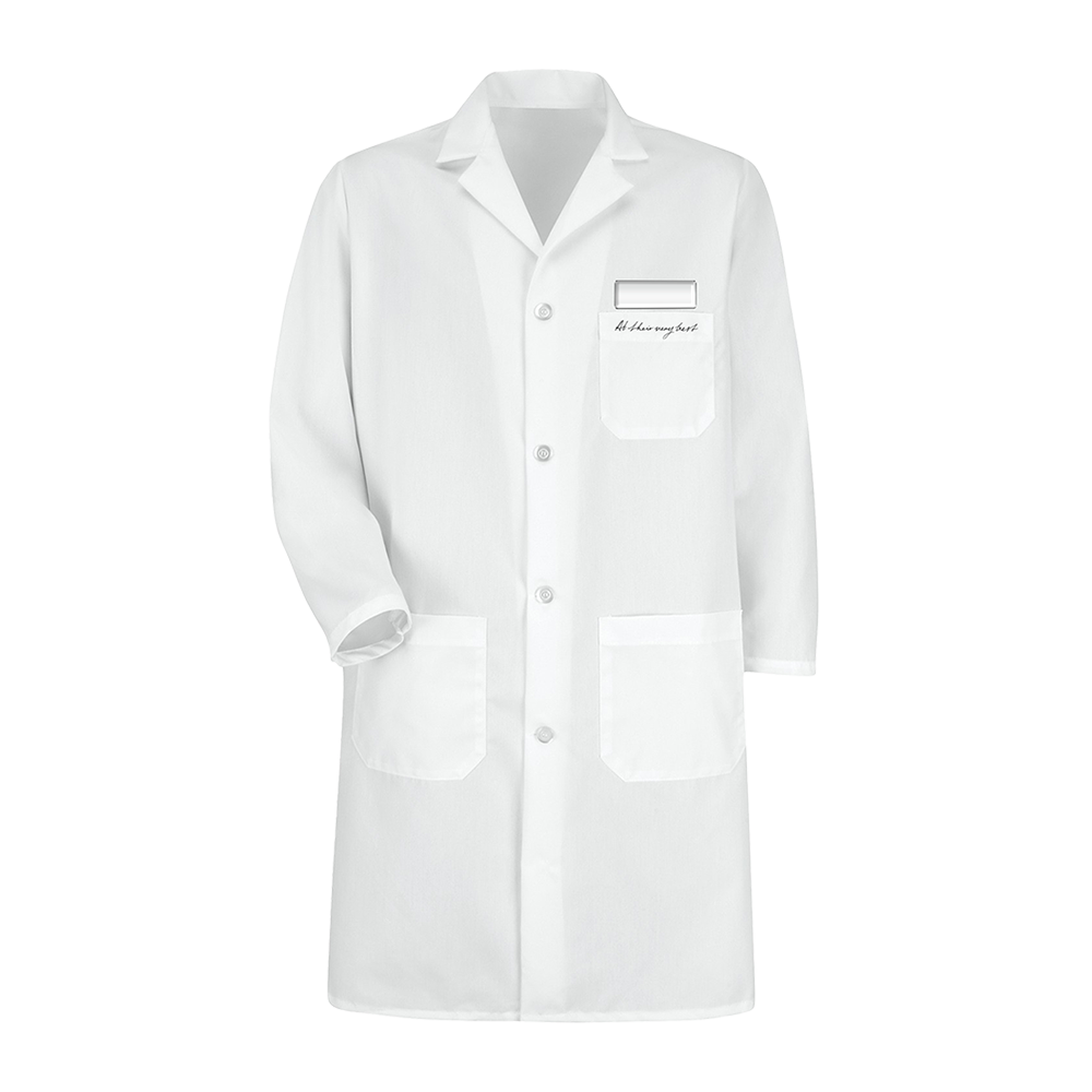 Transparent Background White Doctor's Coat Vector White