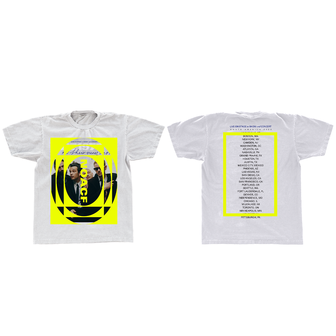 NOACF White T-Shirt - The 1975 Official Store NOACF White T-Shirt - The 1975 Official Store