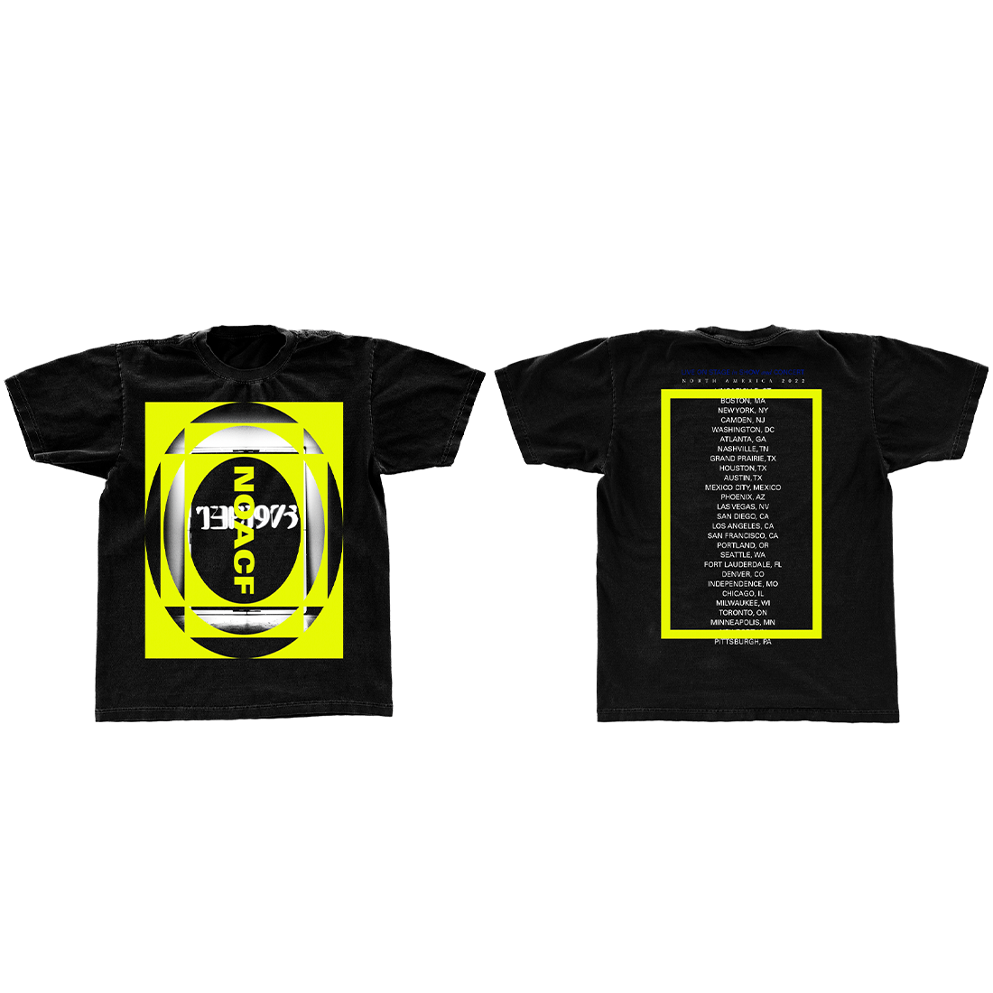 NOACF Black T-Shirt - The 1975 Official Store NOACF Black T-Shirt - The 1975 Official Store