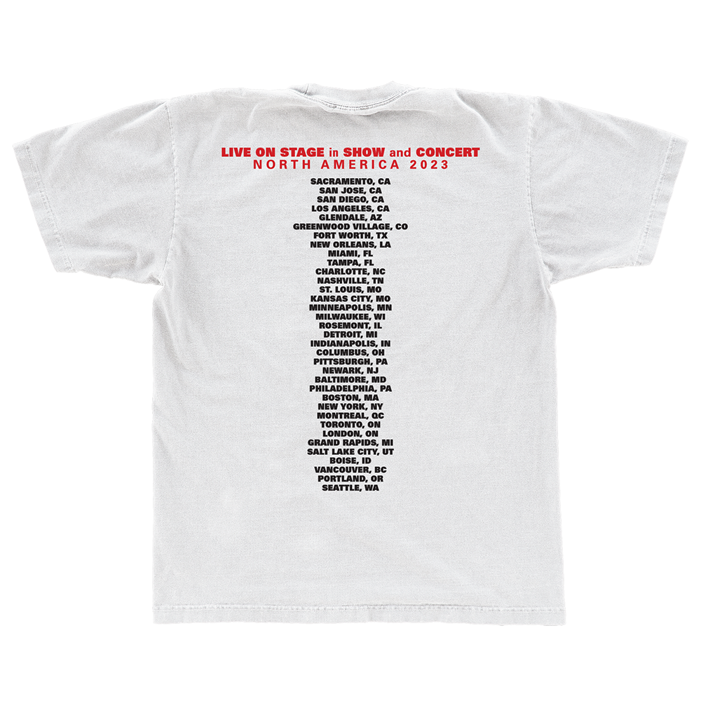 Still... At Their Very Best North American Tour T-Shirt Back