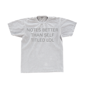 Notes > Self Titled T-Shirt